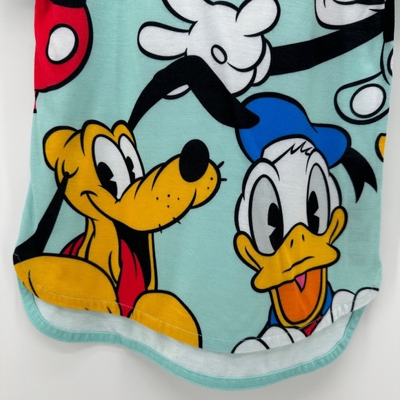 Authentic DISNEY Little Girls 7 Pajamas Mickey Mouse Daffy Duck Pluto Shirt - Picture 4 of 8